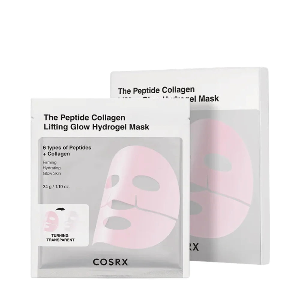 The Peptide Collagen Lifting Glow Hydrogel Mask (3 mascarillas individuales)