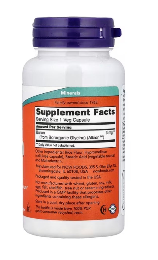 Boro 3 mg NOW