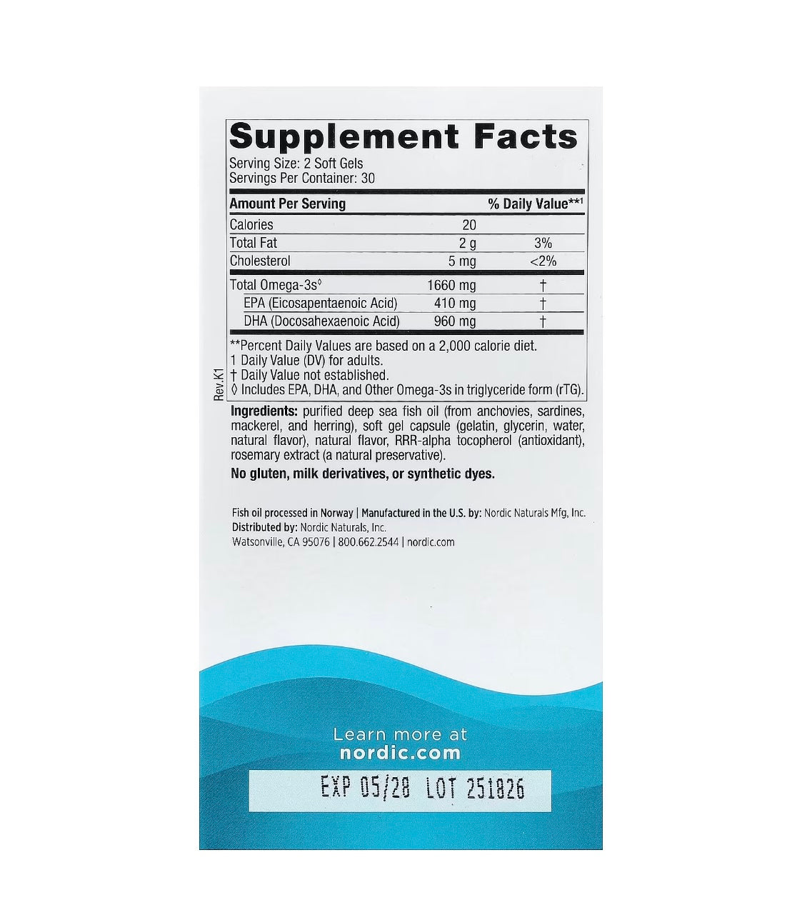 DHA NÓRDIC 60 soft gels