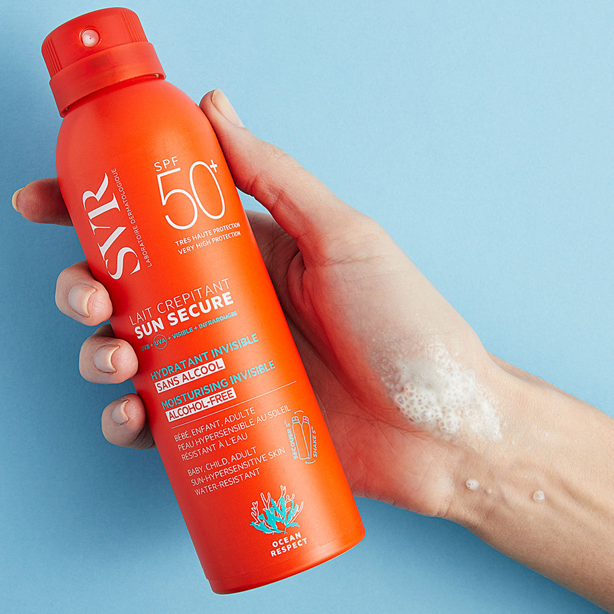 SVR SUN SECURE Lait Crepitant SPF50+ 200ml