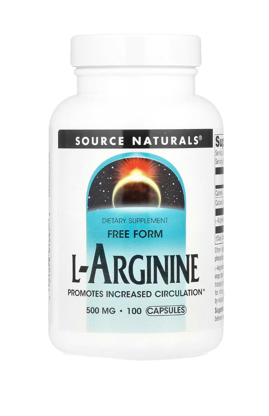 L-arginina 500 mg 100 comprimidos Source Naturals