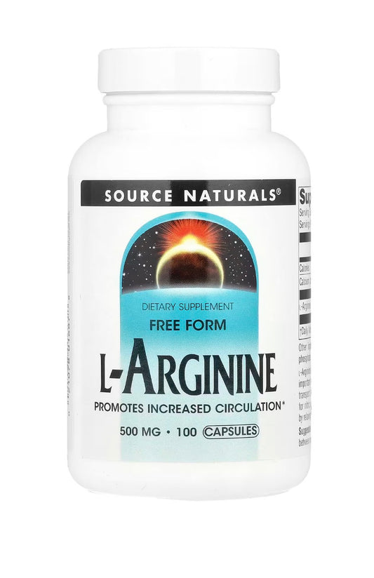 L-arginina 500 mg 100 comprimidos Source Naturals