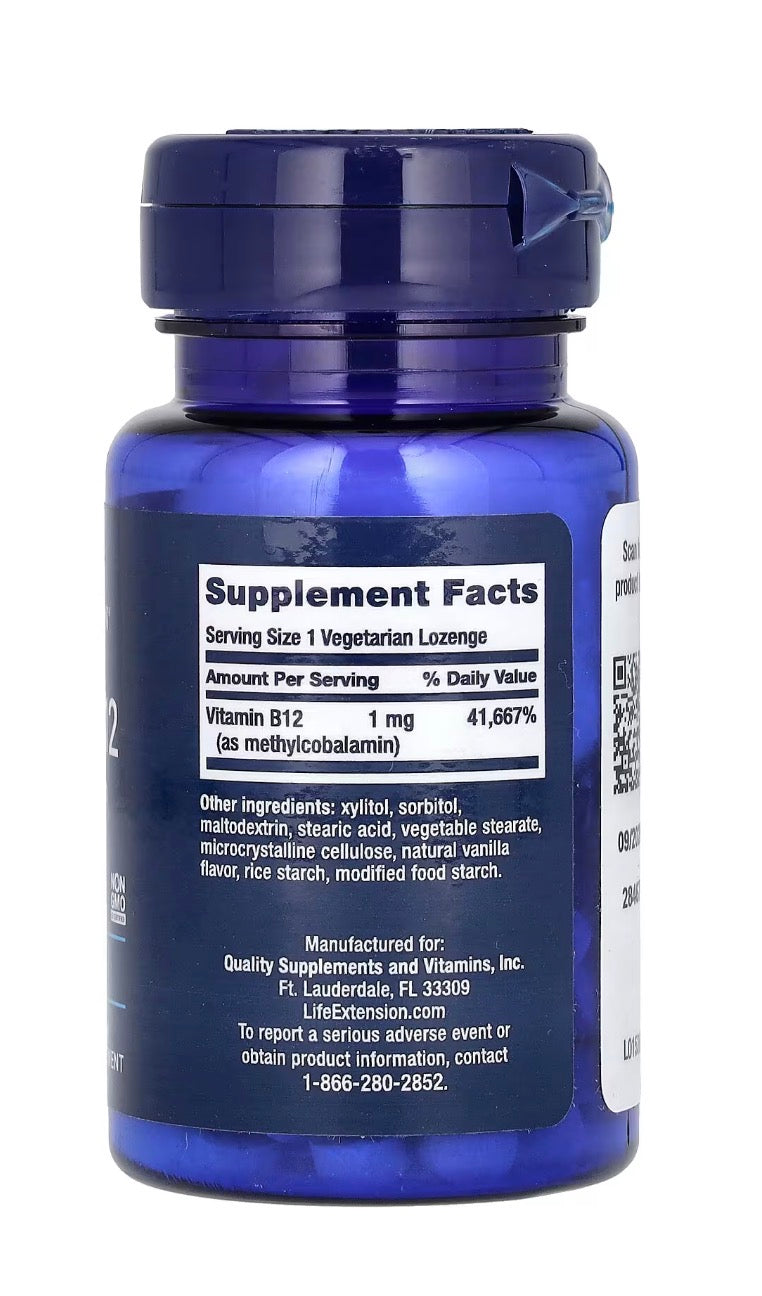 Vitamina B12 1 mg LIFE EXTENSIÓN