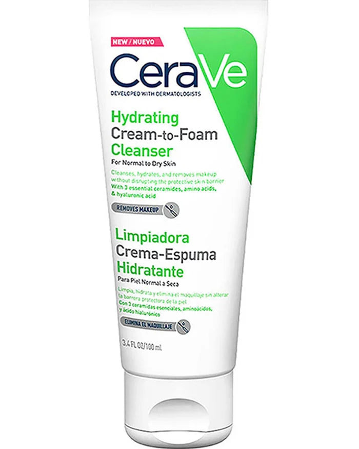 Limpiadora Crema-Espuma Hidratante para rostro 100 ml CERAVE