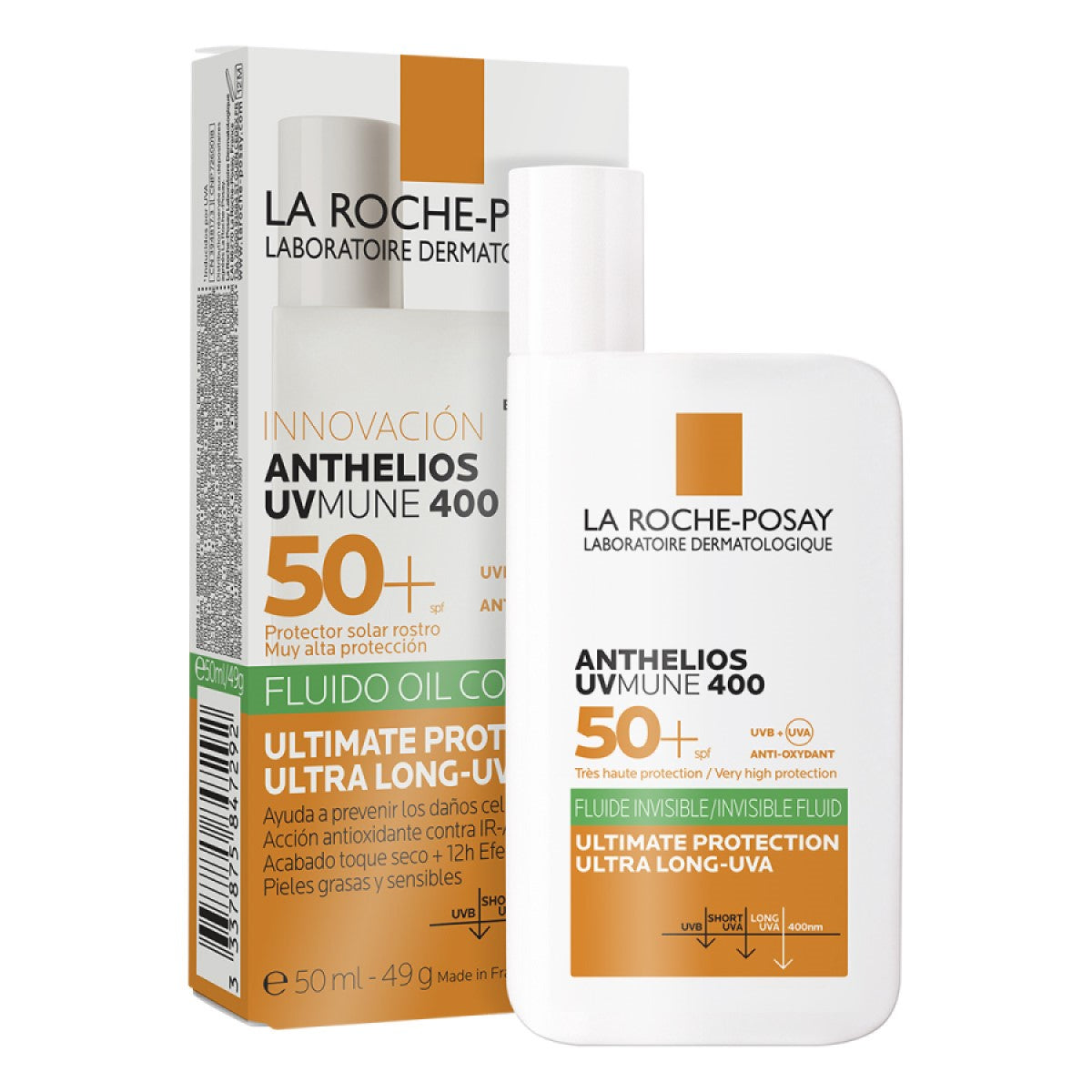 Anthelios UV Mune 400 Oil Control Fluido Fps 50+ 50Ml