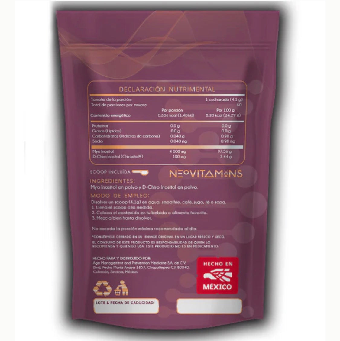 Myo & D-Chiro Inositol NEOVITAMINS