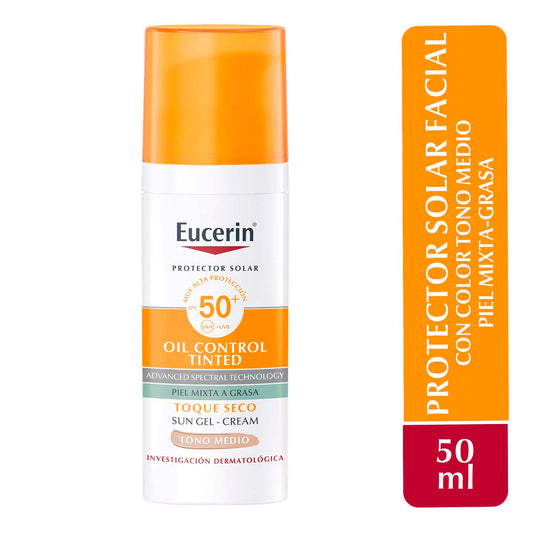 Sun Face Oil Control Tono Medio Fps 50+ 50Ml