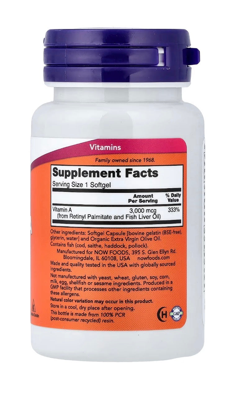 Vitamina A 10,000u NOW