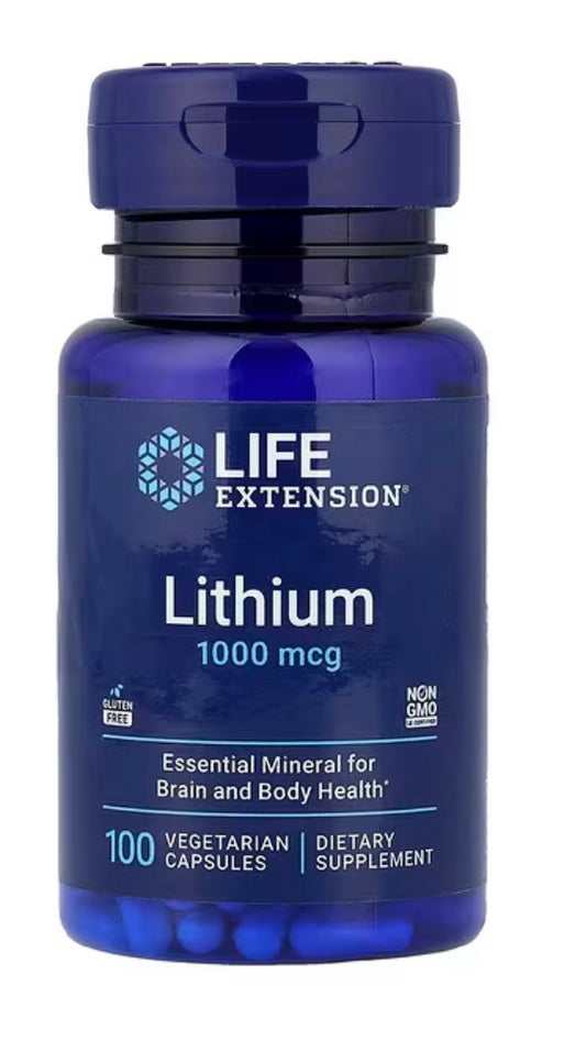 Litio 1000 mcg 100 caps LIFE EXTENSIÓN