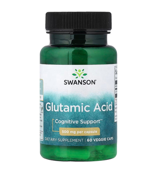 Ácido glutámico 500 mg  60 caps