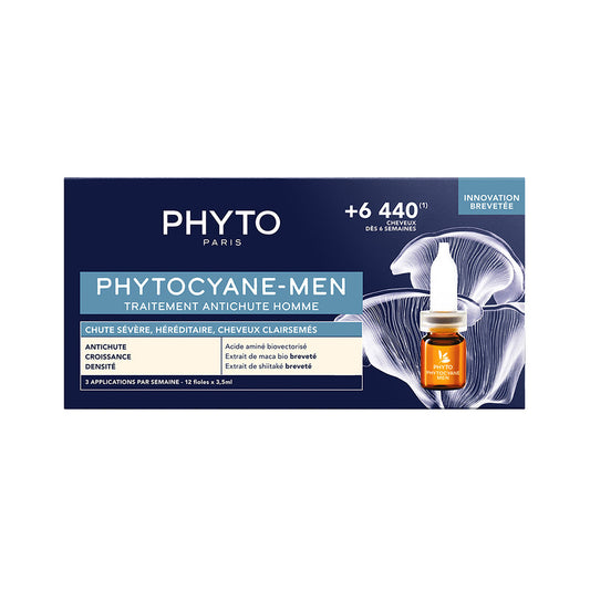 PHYTOCYANE - AMPOLLETAS CAÍDA HOMBRE 12X3.5ML